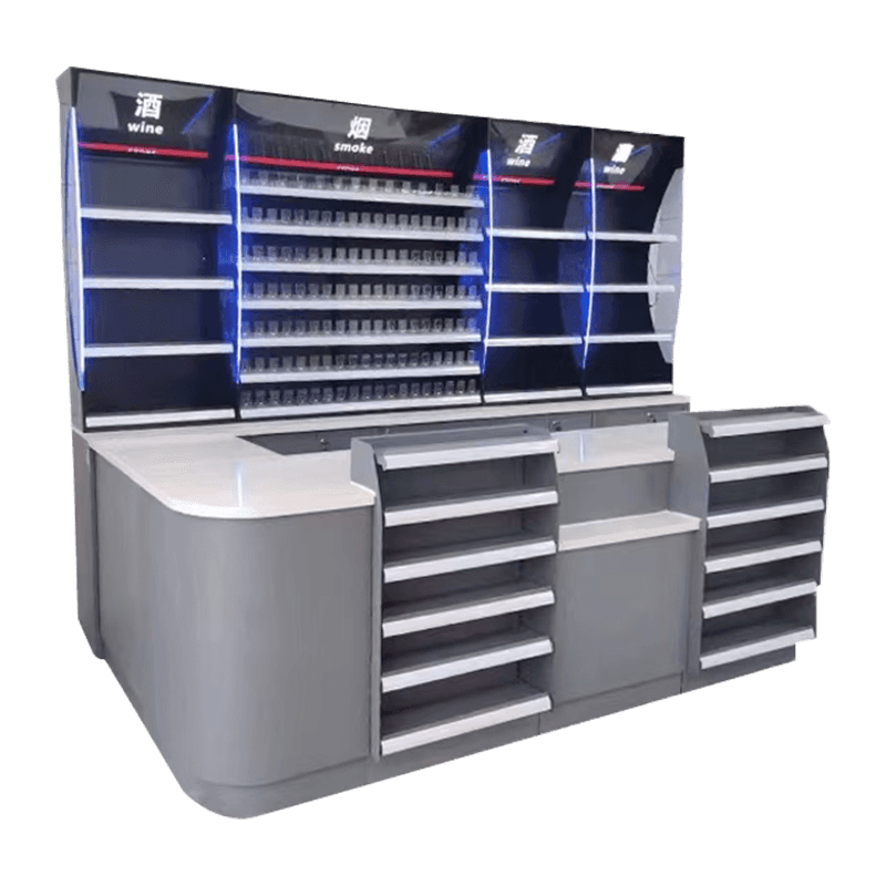 Kabinet Paparan Daftar Keluar Kedai Serbaneka Pintar