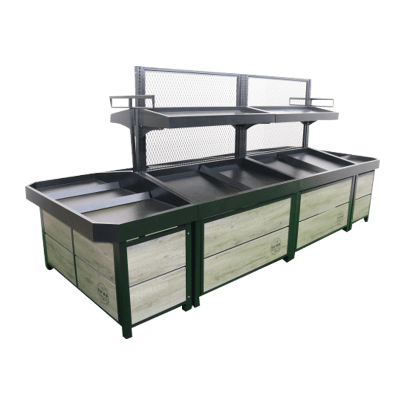 Rak Buah dan Sayuran Paparan Keterlihatan Tinggi